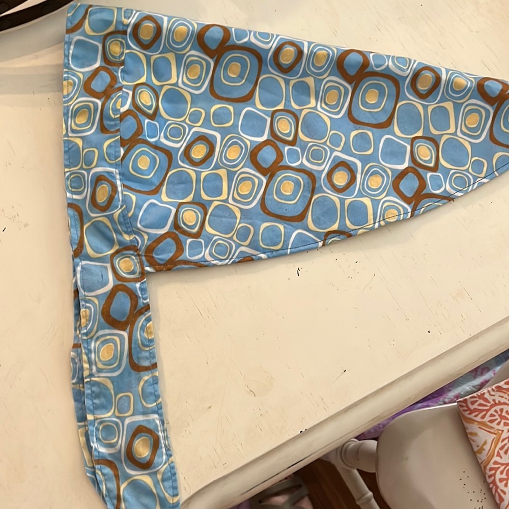 Neckerchief in blue and brown
